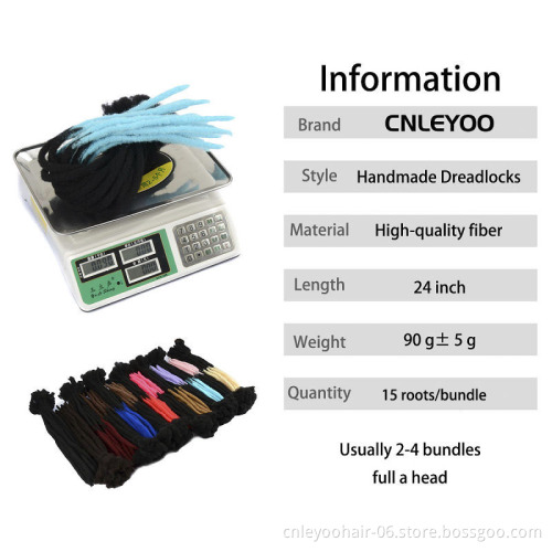 High Quality Fashion  Long Soft Hair Extension Soft Dreads For Men Women Kids